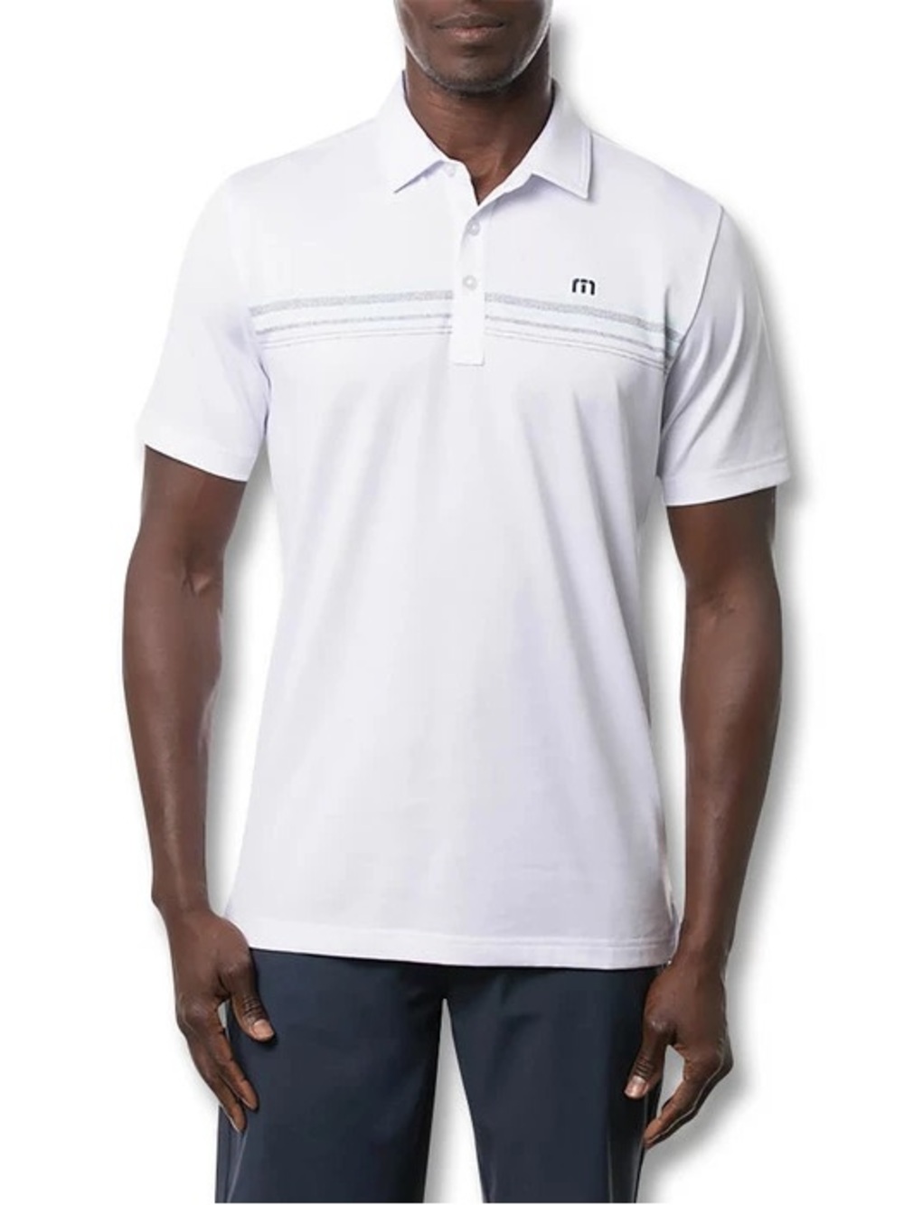 Travis Mathew XL White Performance Polo Shirt